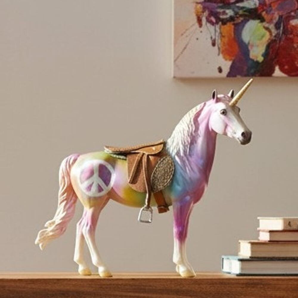 Handmade Brown w/Brown Knee Roll Leather English Saddle Tack Breyer Model Horse